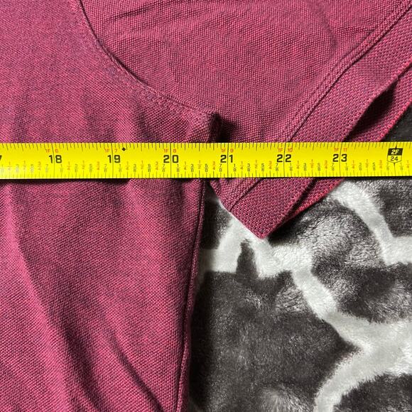 Banana Republic Pique Polo Mens Large L Elephant Logo Classic Red and Blue - Picture 5 of 7